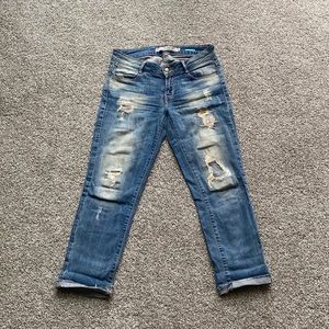 Zara Cropped Straight Jeans